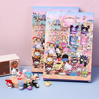 Anime Character Advent Countdown Keychain Box