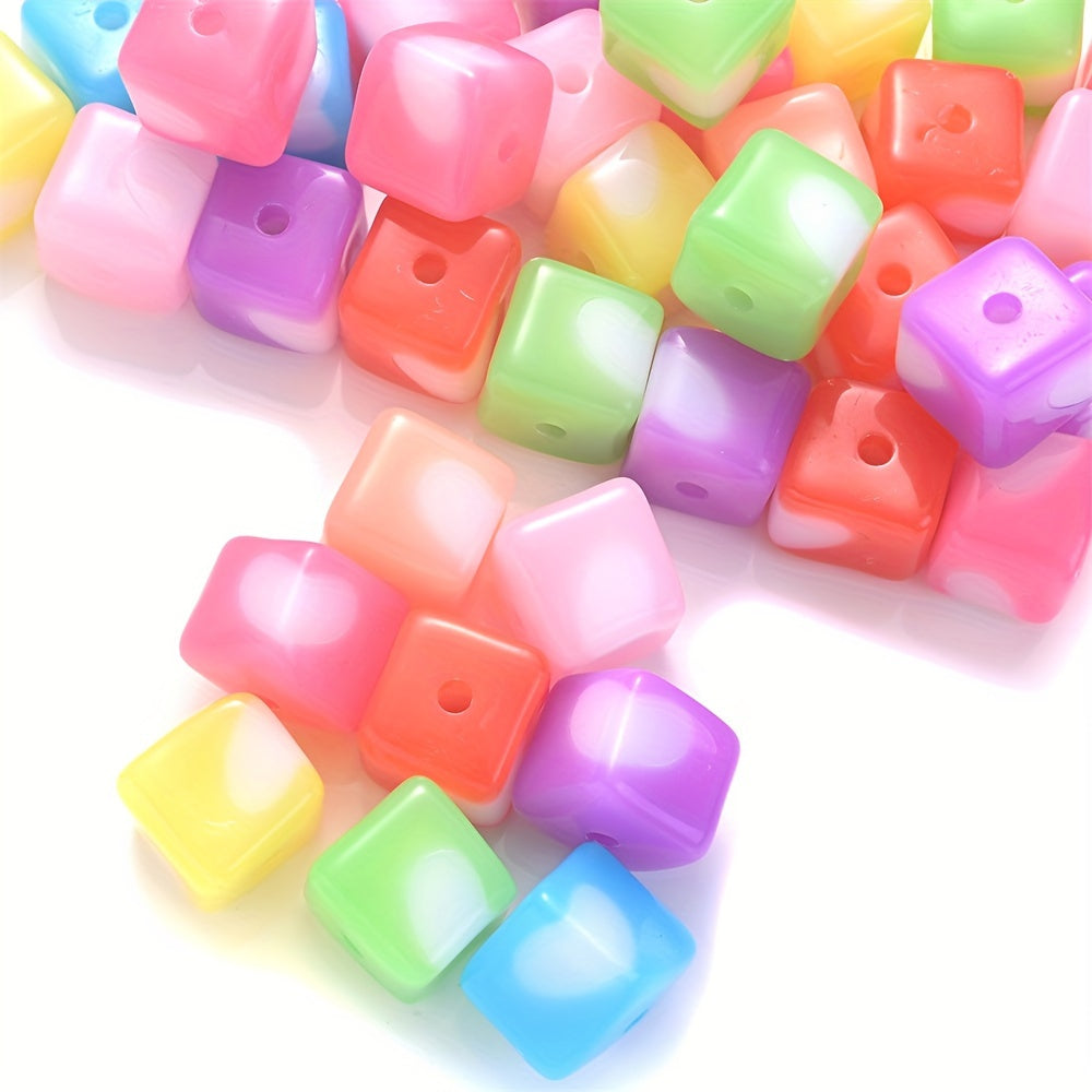 Heart Shape Square Acrylic Beads