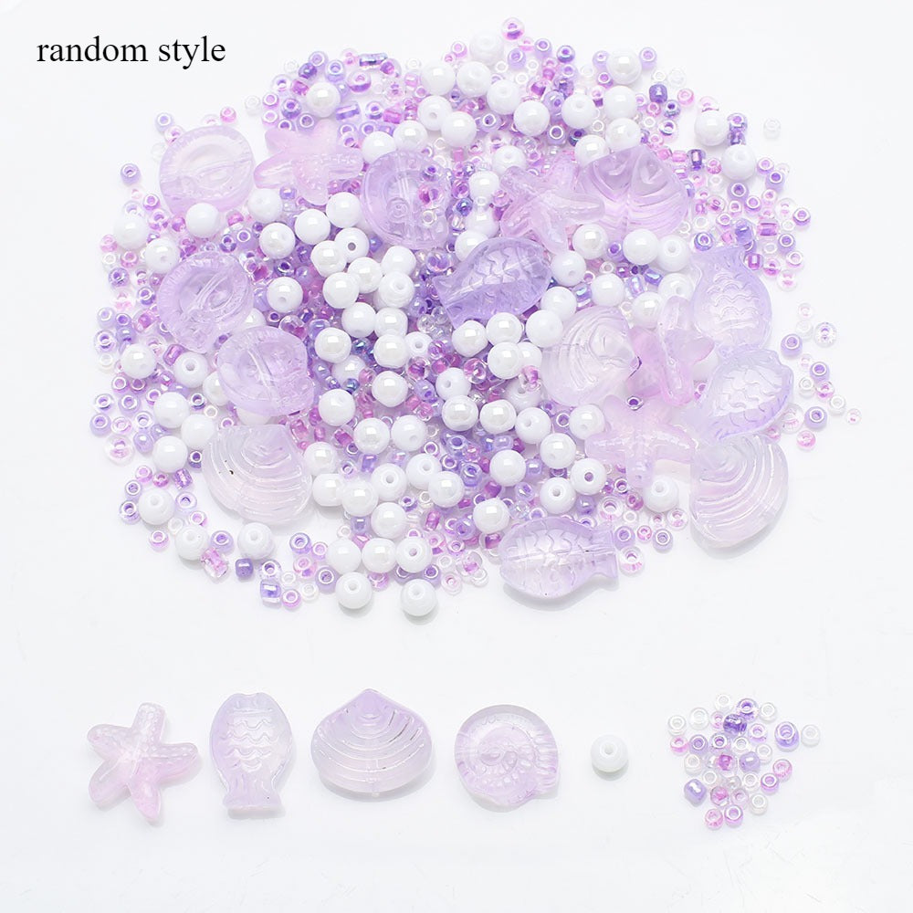 49g Ocean Series Glass Bead Assortment