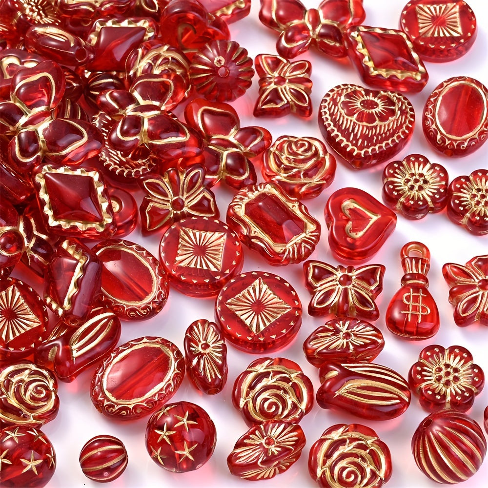 Retro Acrylic Beads Mix