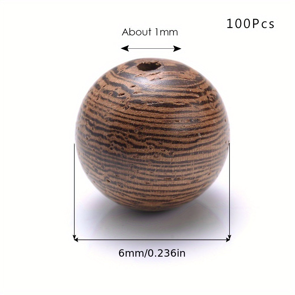 Round Wooden Beads