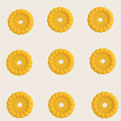 10pcs 12/15mm Silicone Disc Beads