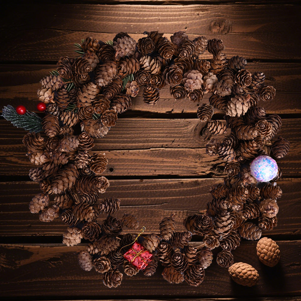 70-Piece 2-3 cm Natural Pine Cone Decorations