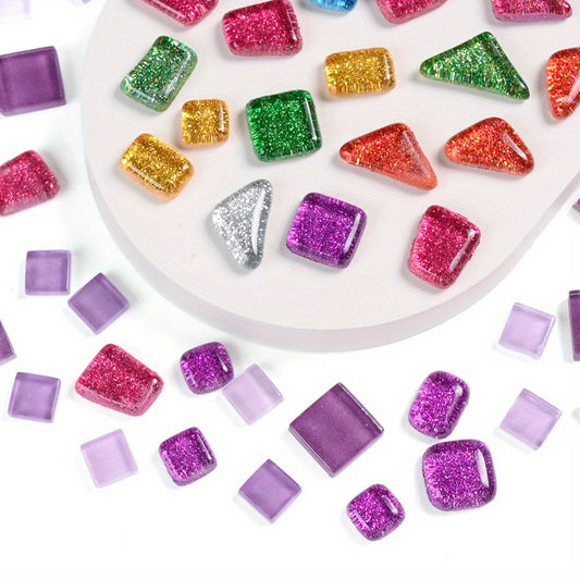 Colorful Irregular Glass Beads