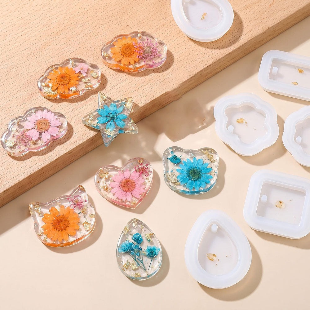 Transparent Silicone Pendant and Keychain Molds