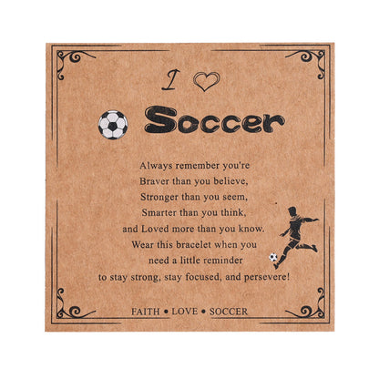 100PCS Football Theme Kraft Paper Card Set