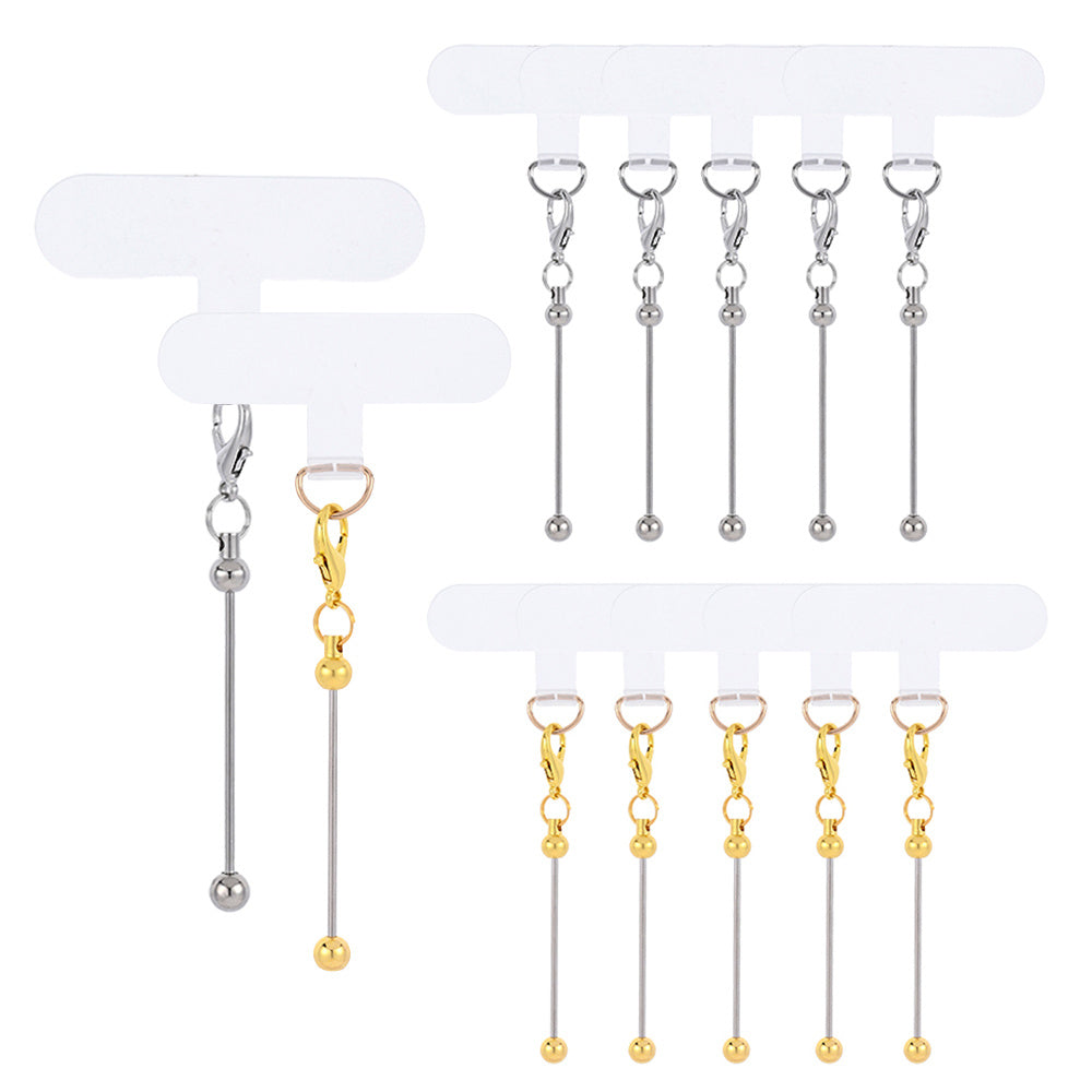 Golden & Silvery Blank Phone Chain Set
