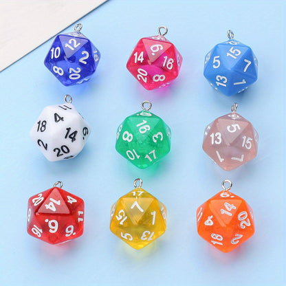 Acrylic Dice Pendants