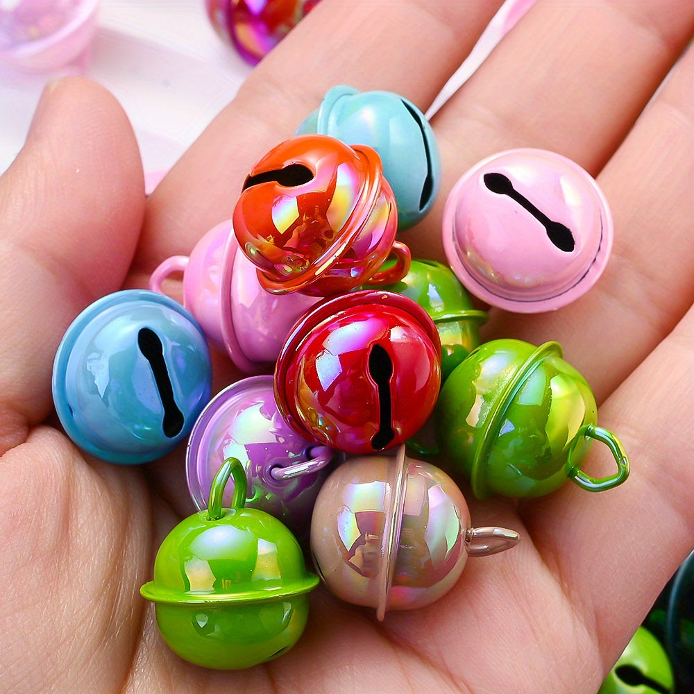 10PCS 17×19mm Colorful Iron Bell Charms