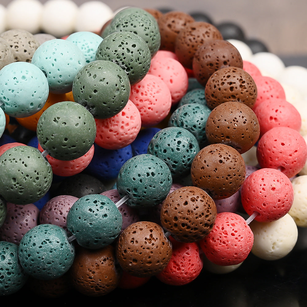 Round Stone Beads