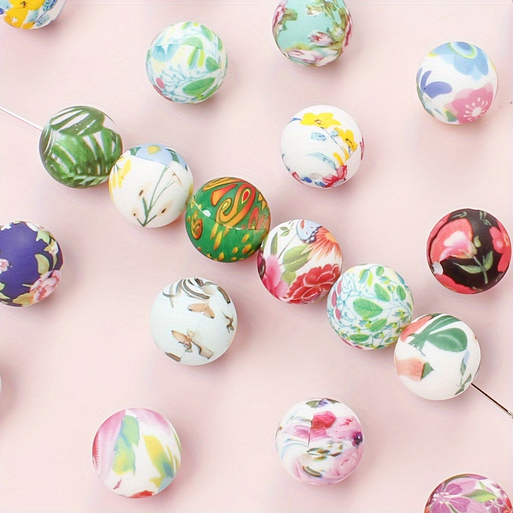 Printed Silicone Focal Beads
