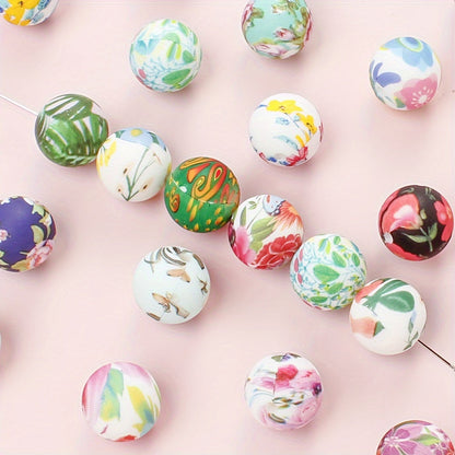 Printed Silicone Focal Beads