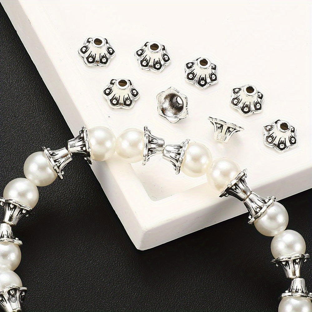 50pcs Alloy Morning Glory Spacer Beads
