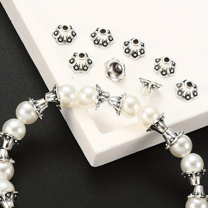 50pcs Alloy Morning Glory Spacer Beads