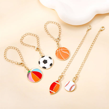 Sports Theme Enamel Pendant Charms
