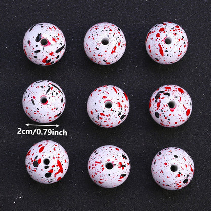 Dinosaur Egg Acrylic Spacer Beads
