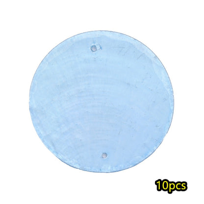 10-Piece Round Ocean Stone Pendants