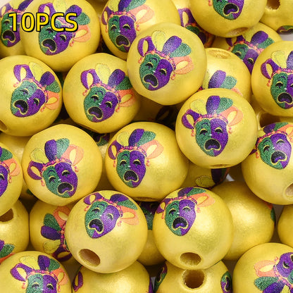 10pcs/set 16mm Carnival Wooden Beads