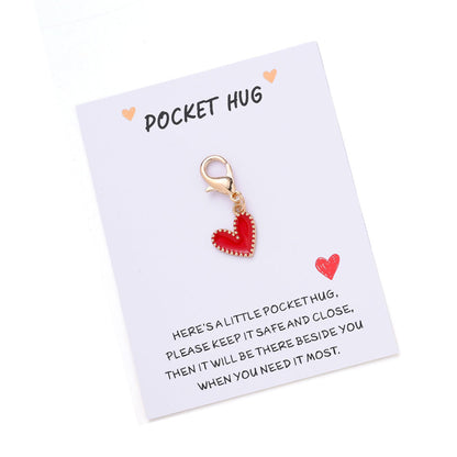 Heart Keychain with Thank You Card