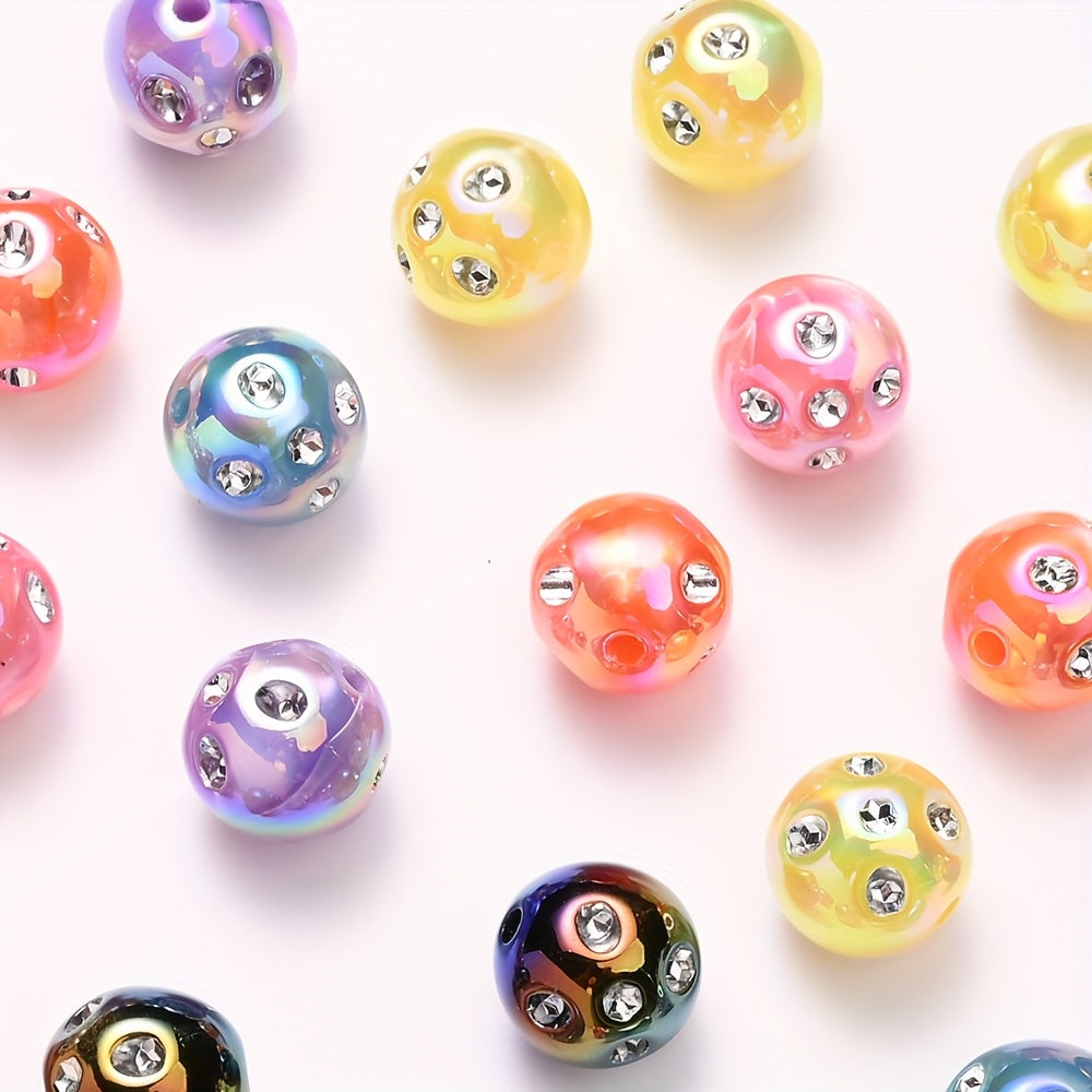 10PCS 16mm Acrylic Spacer Bead Set