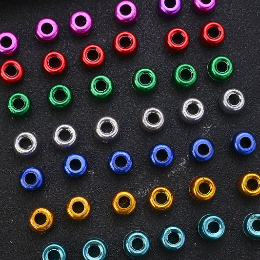 1000pcs/bag 6x9mm Colorful Resin Large Hole Beads