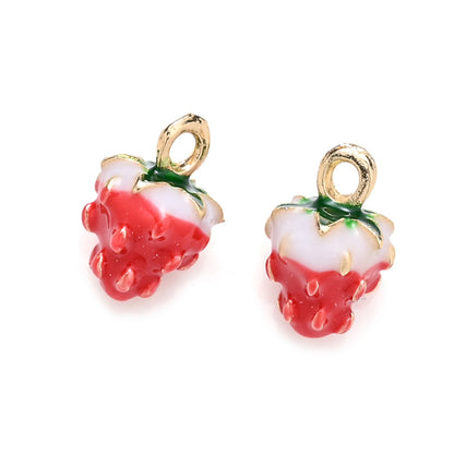 2PCS Fruit Series Alloy Pendant Set