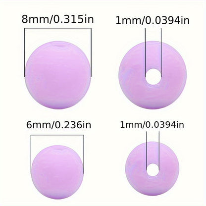 Same Color Series Acrylic Round Beads