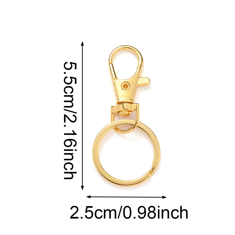 Golden Silvery Alloy Lobster Clasps