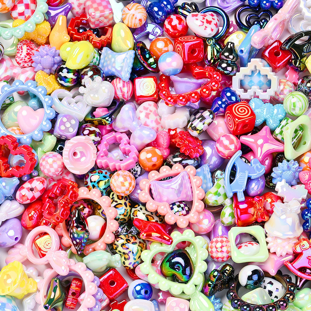 Vibrant Acrylic Spacer Beads