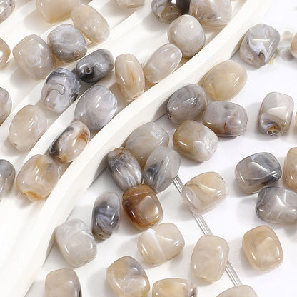 Multicolor Acrylic Straight-Hole Spacer Beads