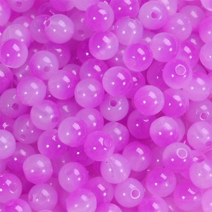 Mixed Color Imitation Jade Acrylic Beads