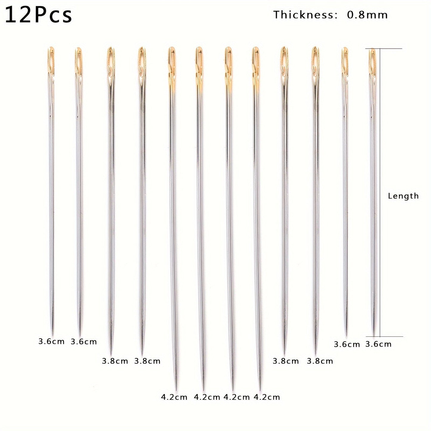 Stainless Steel Side-Threading Sewing Needle