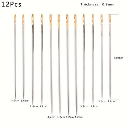 Stainless Steel Side-Threading Sewing Needle