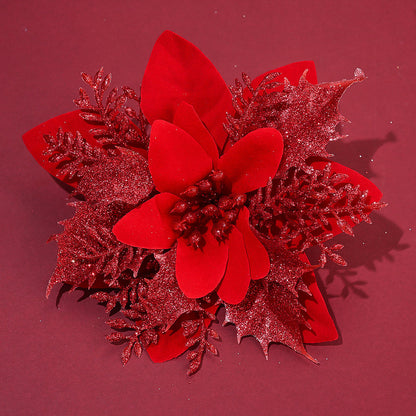 Elegant Handmade Christmas Plastic Flowers
