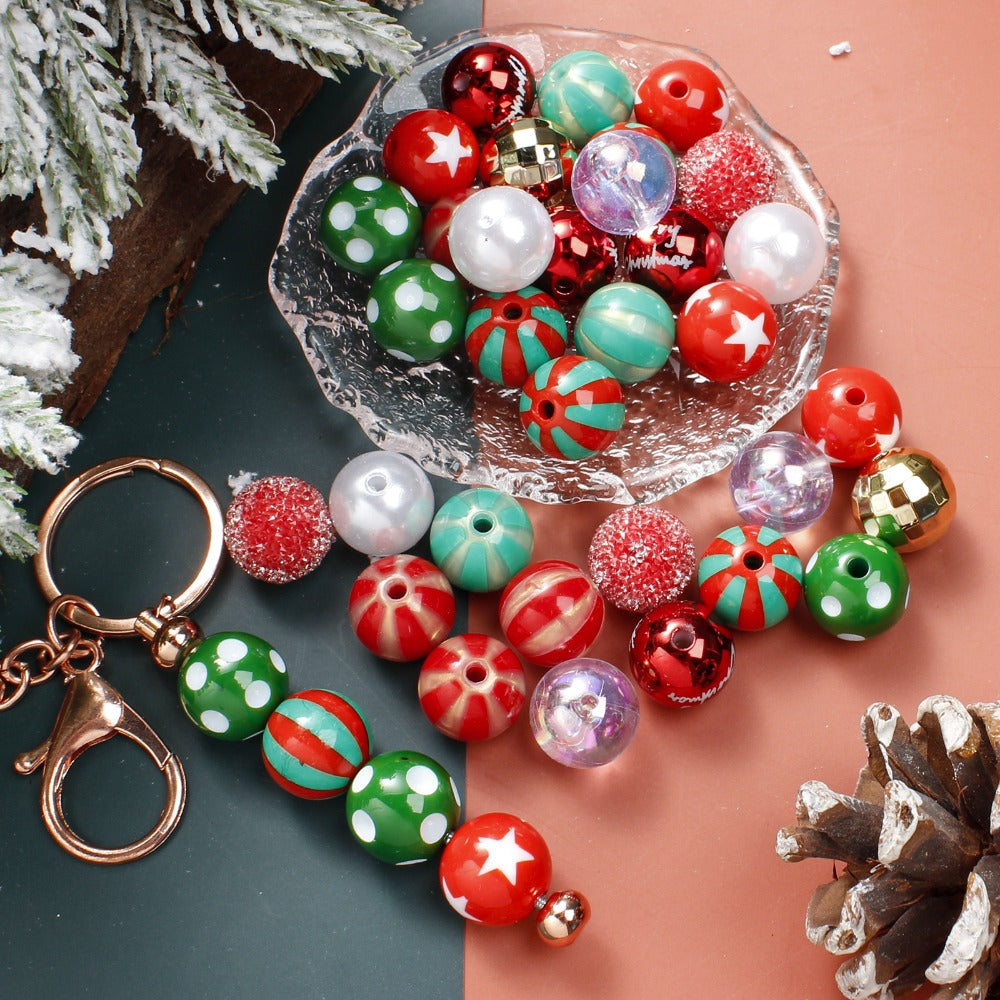 Mixed Pattern Acrylic Beads