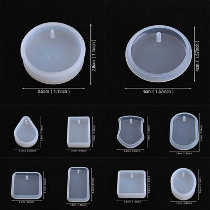 Transparent Silicone Pendant and Keychain Molds