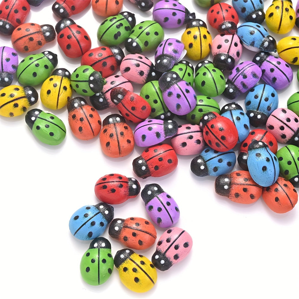 50pcs Colorful Ladybug Insect Patches