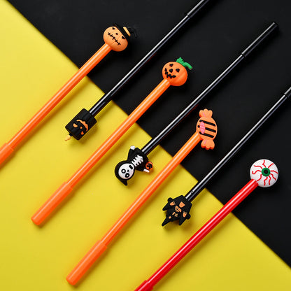 20PCS Halloween Pumpkin, Skull, Ghost & Bat Ballpoint Pen Set