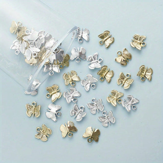 12x13 mm Alloy Butterfly Charms