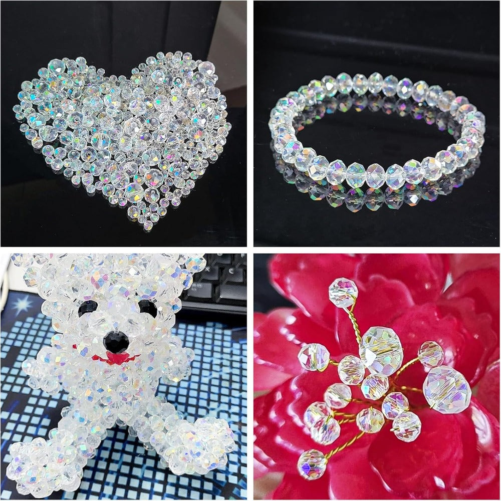 Sparkling Crystal Spacer Bead Set
