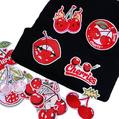 Red Cherry Shaped Patches