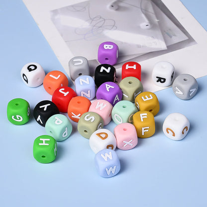 Alphabet Silicone Letter Beads Set