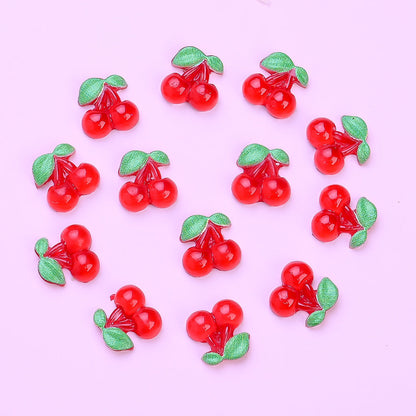 3D Cherry Resin Charms