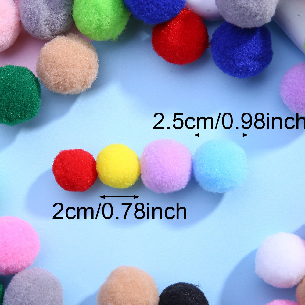 Rainbow Pom Pom Balls