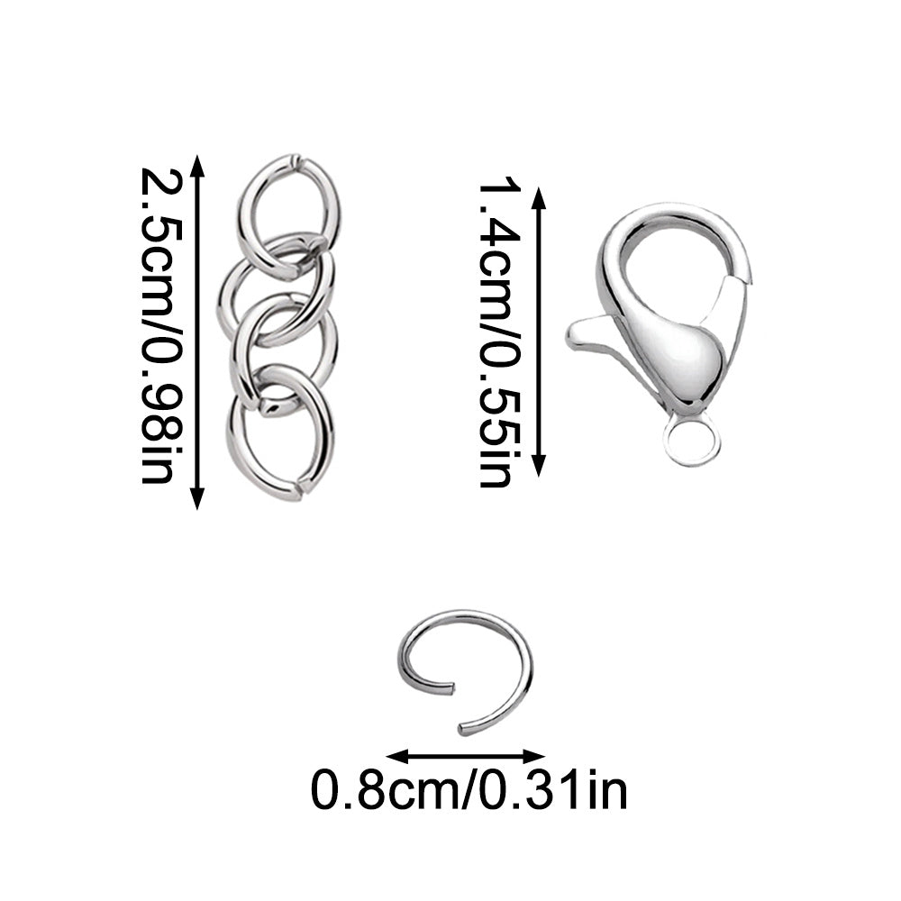 Gold and Silver Jewelry Findings Set