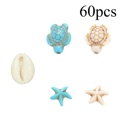 Sea Theme Turtle Starfish Beads