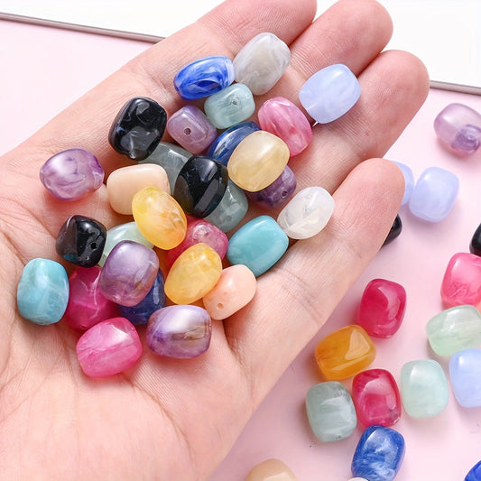 Pastel Cloud Square Acrylic Spacer Beads