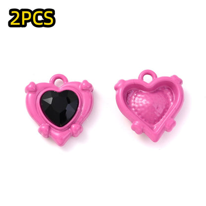 Heart Rhinestone Pendant Set