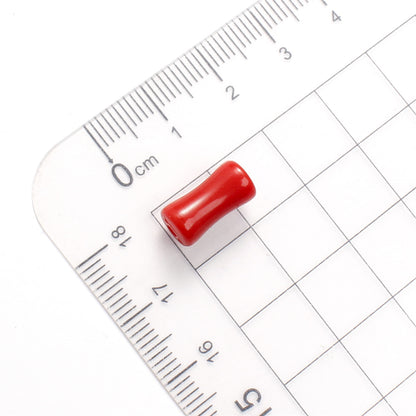 100pcs 7x13mm Christmas Acrylic Bamboo Beads