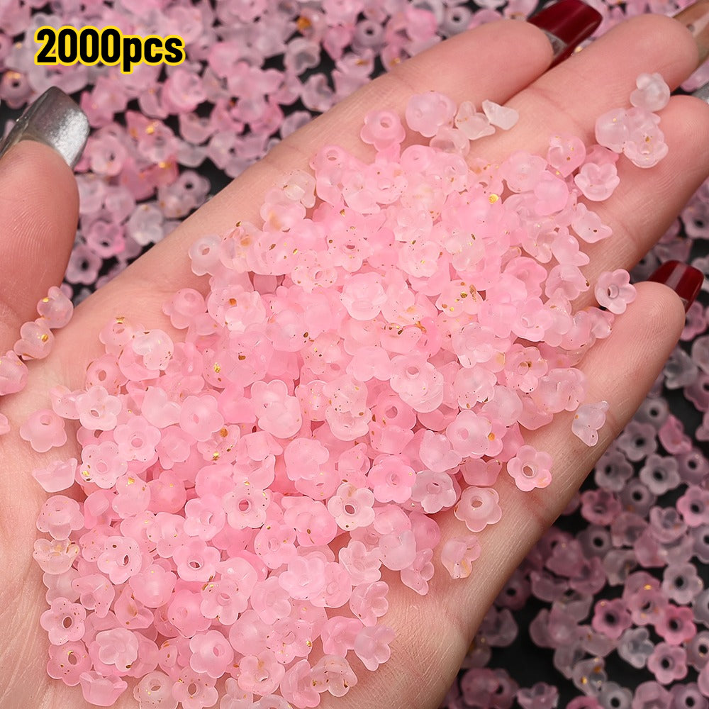 Gradient Bellflower Spacer Beads